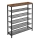DAVOR Shoe Cabinet, Brown/Black