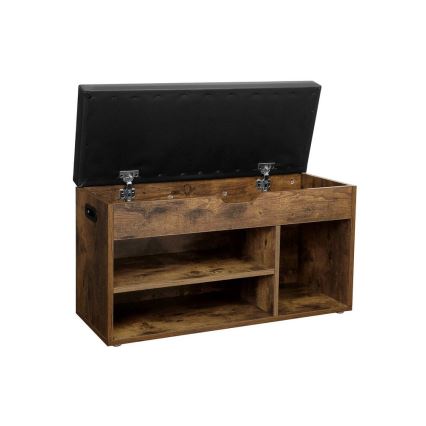 DAVOR Shoe Cabinet - Brown/Black