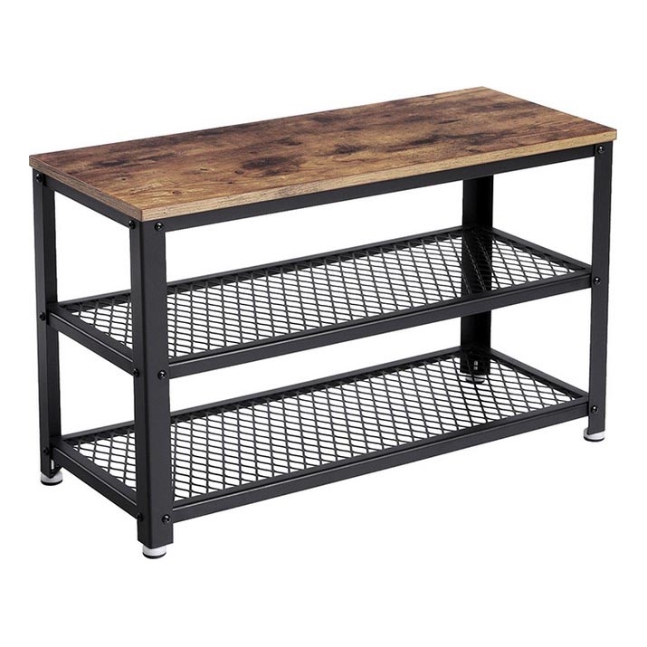 DAVOR Shoe Cabinet Brown/Black