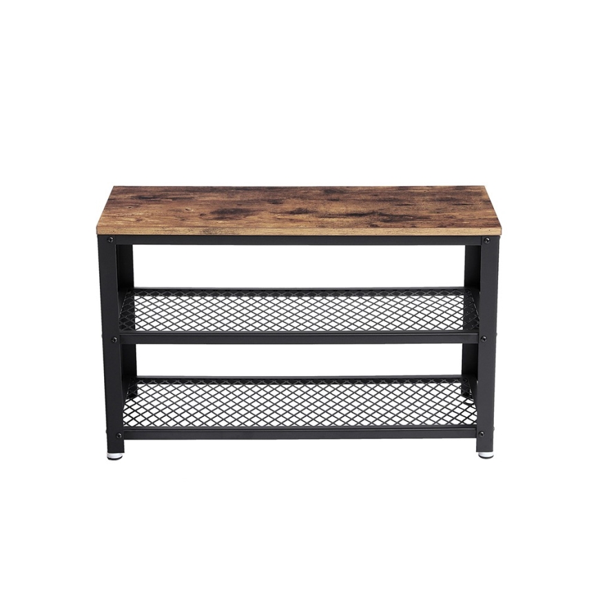 DAVOR Shoe Cabinet Brown/Black