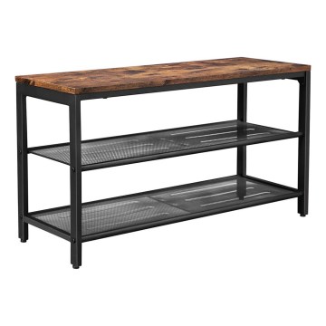DAVOR Shoe Cabinet Brown/Black
