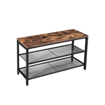 DAVOR Shoe Cabinet Brown/Black