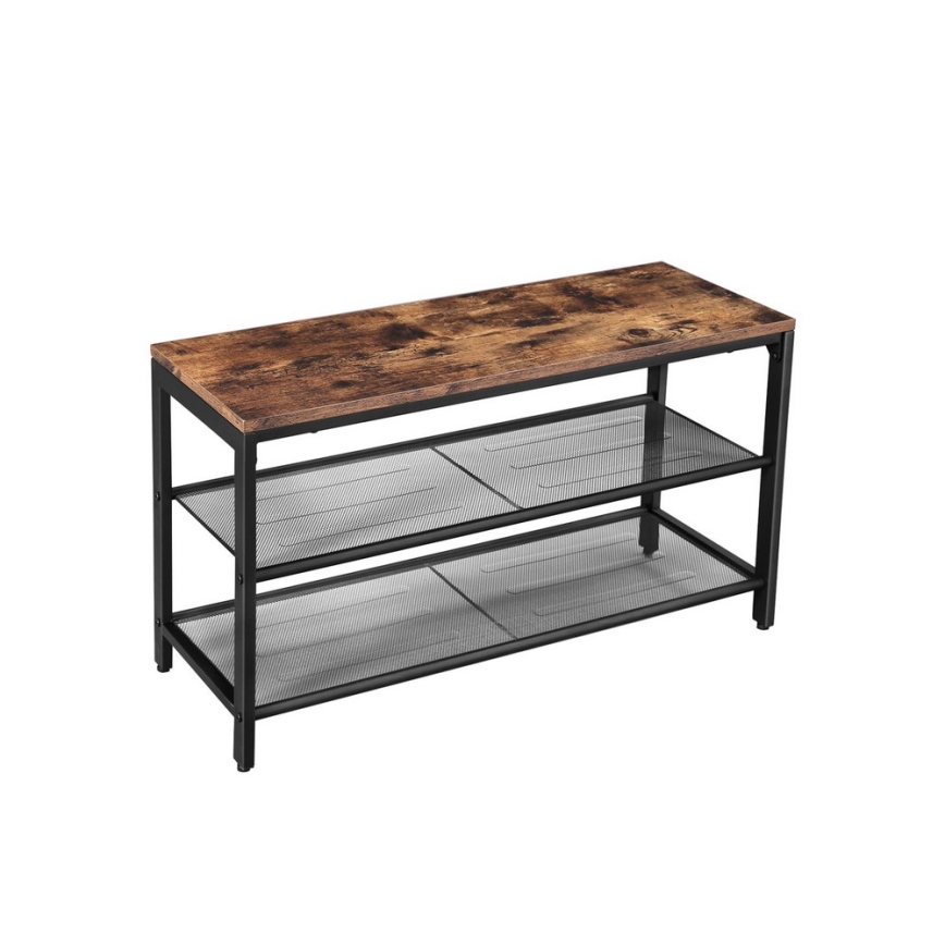 DAVOR Shoe Cabinet Brown/Black
