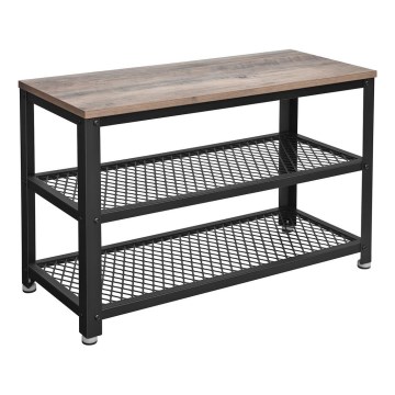 DAVOR Shoe Cabinet Brown/Black