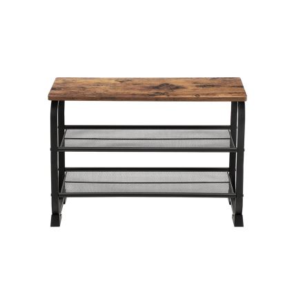 DAVOR Shoe Cabinet - Brown/Black