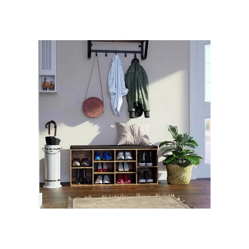 DAVOR Shoe Cabinet, Brown