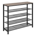 DAVOR Shoe Cabinet, Grey/Black