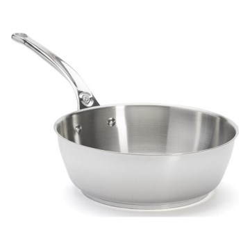 De Buyer 3411.24 - MILADY Sauté Pan 24 cm, Stainless Steel