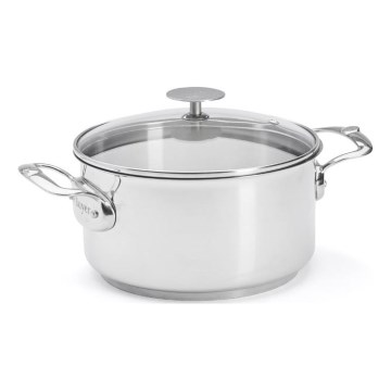 De Buyer 3427.20 - MILADY 20 cm stainless-steel pot with lid