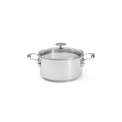 De Buyer 3427.20 - MILADY 20 cm stainless-steel pot with lid