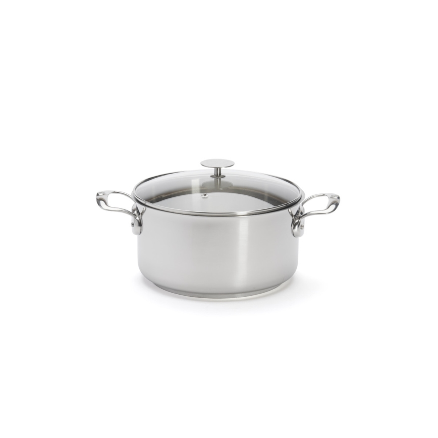 De Buyer 3427.24 - MILADY 24 cm Stainless-Steel Pot with Lid