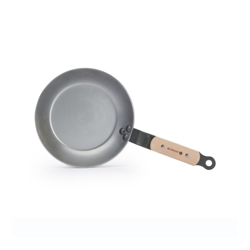 De Buyer 5710.20 - MINERAL B BOIS 20 cm Steel Frying Pan