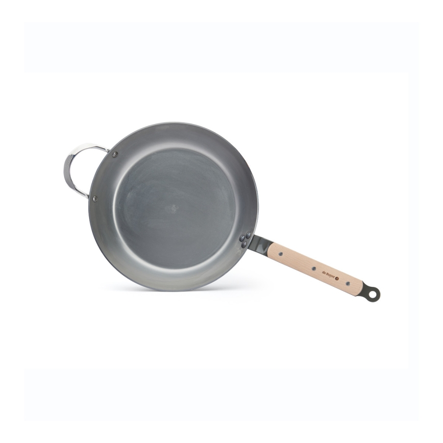 De Buyer 5710.32 - MINERAL B BOIS 32 cm steel frying pan