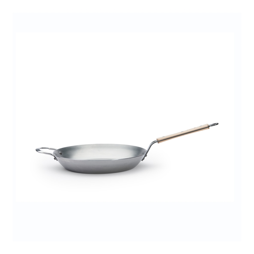 De Buyer 5710.32 - MINERAL B BOIS 32 cm steel frying pan
