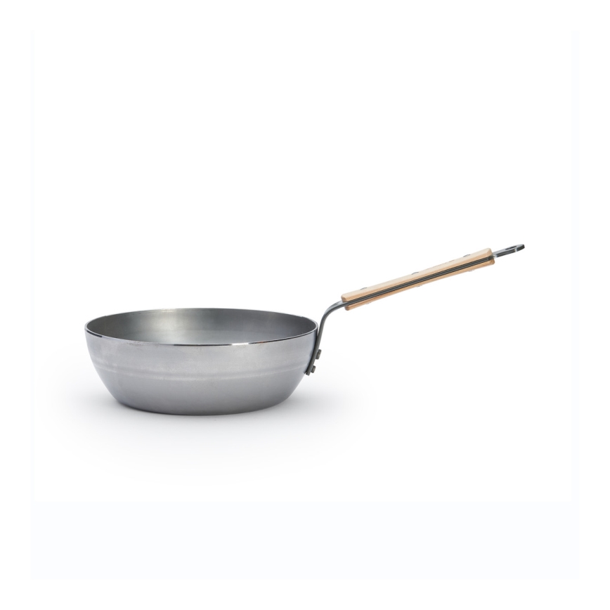 De Buyer 5714.24 - MINERAL B BOIS 24 cm Deep Frying Pan