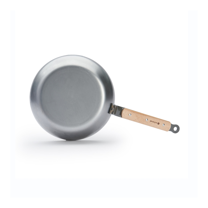 De Buyer 5714.24 - MINERAL B BOIS 24 cm Deep Frying Pan