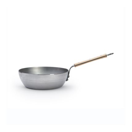 De Buyer 5714.24 - MINERAL B BOIS Deep Frying Pan 24 cm