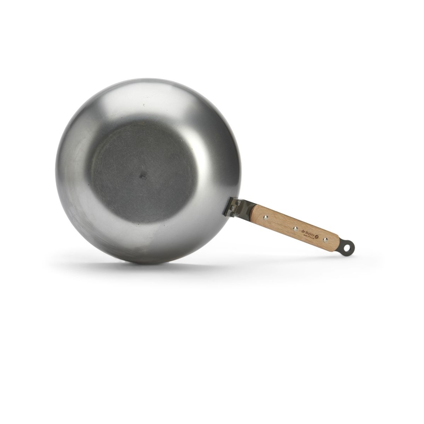 De Buyer 5717.28 - MINERAL B BOIS Wok Pan 28 cm
