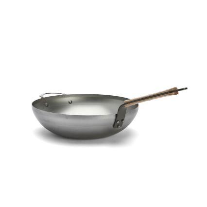 De Buyer 5717.32 - MINERAL B BOIS Wok Pan 32 cm
