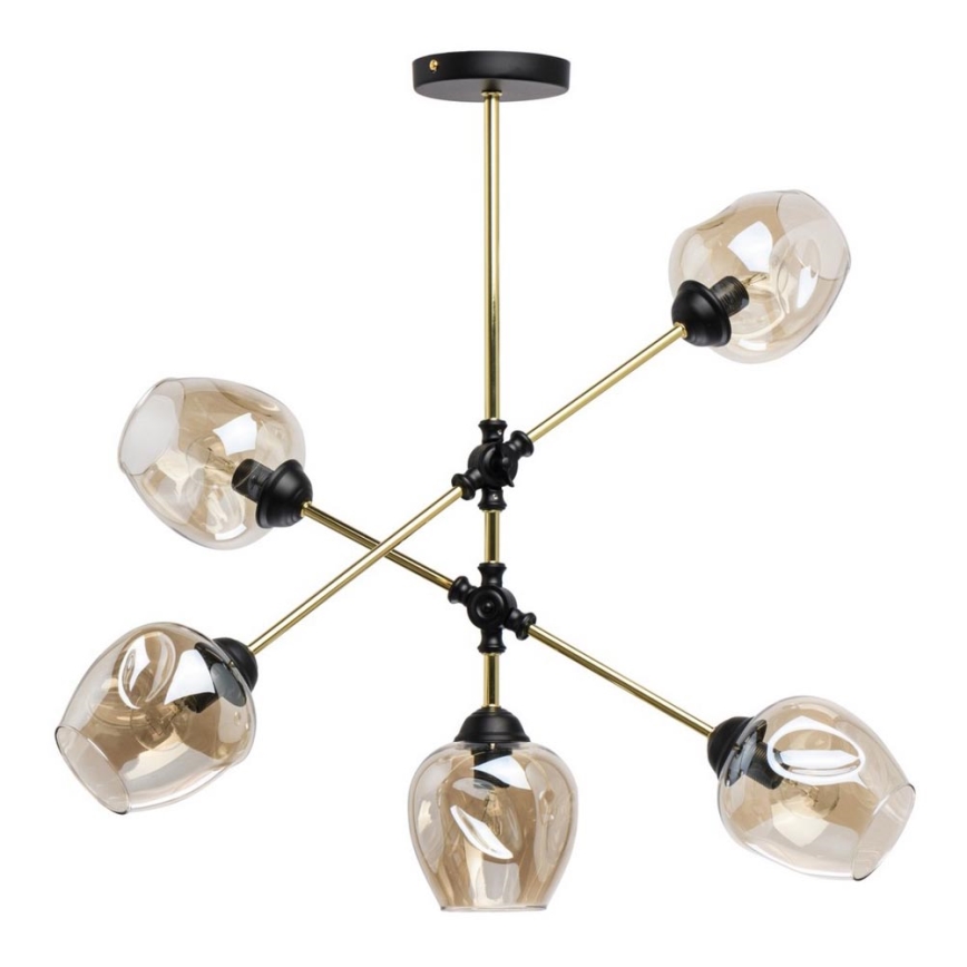De Markt - Pendant chandelier HAMBURG MEGAPOLIS 5xE14/40W/230V