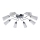 De Markt - Surface-mounted chandelier OLYMPIA 8xE14/60W/230V