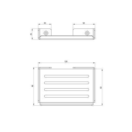 Deante ADM_A411 - MOKKO Wall-mounted Soap Dish, White