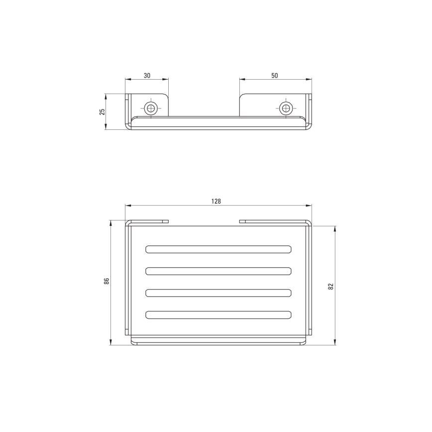 Deante ADM_A411 - MOKKO Wall-mounted Soap Dish, White