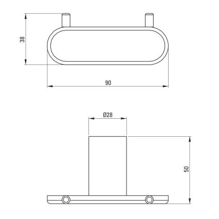 Deante ADR_0121 - ROUND Wall Hook, Polished Chrome