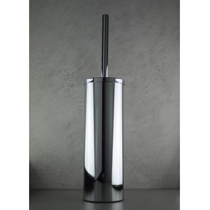 Deante ADR_0712 - ROUND Free-Standing Toilet Brush, Polished Chrome