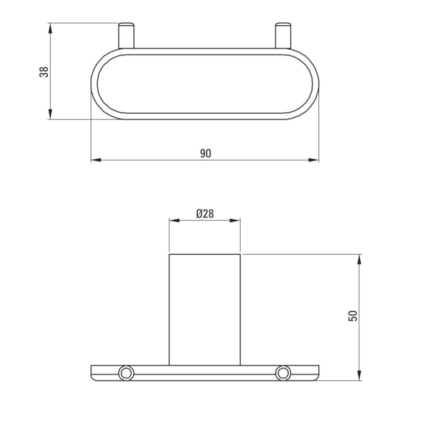 Deante ADR_N121 - ROUND Wall Hook, Black