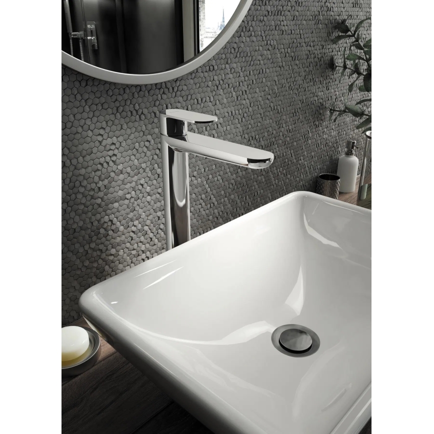 Deante BGA_020K - ALPINIA washbasin mixer tap, polished chrome finish