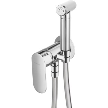 Deante BGA_034M - ALPINIA bidet mixer with hand spray for concealed installation, polished chrome