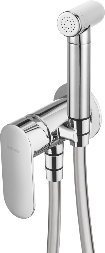 Deante BGA_034M - ALPINIA bidet mixer with hand spray for concealed installation, polished chrome