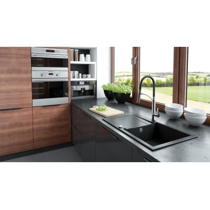 Deante BGB_B720 - Sink tap with flexible arm GERBERA black/chrome