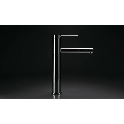 Deante BGE_022K - ORA 30.9 cm basin mixer with pull-out spray, polished chrome