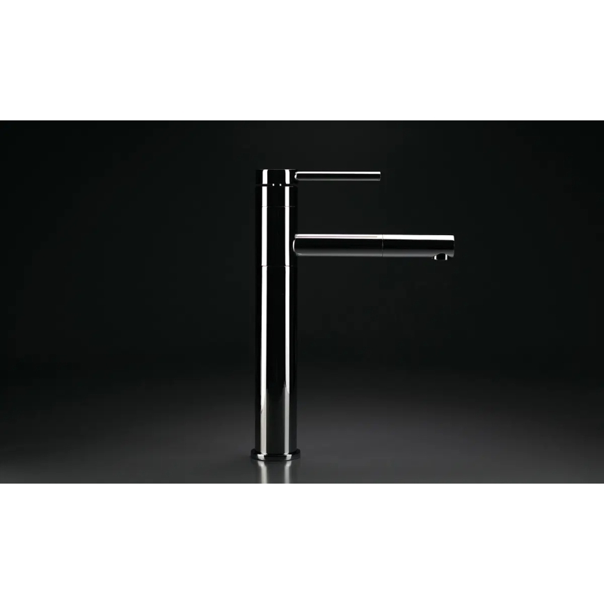 Deante BGE_022K - ORA 30.9 cm basin mixer with pull-out spray, polished chrome