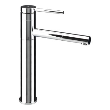 Deante BGE_022K - ORA 30.9 cm basin mixer with pull-out spray, polished chrome