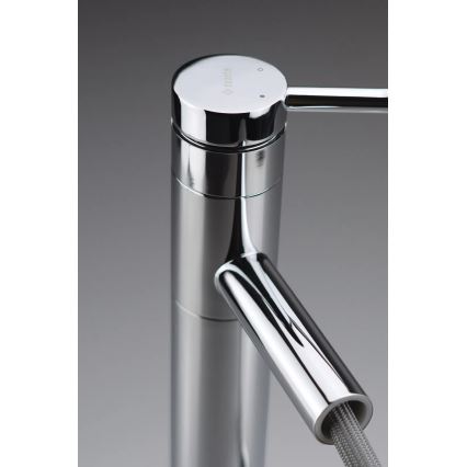 Deante BGE_022M - Basin mixer with pull-out spray ORA, 22.9 cm, polished chrome