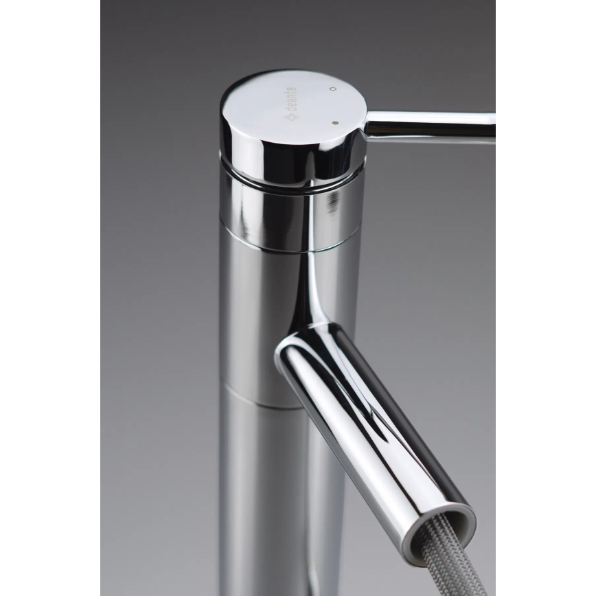 Deante BGE_022M - Basin mixer with pull-out spray ORA, 22.9 cm, polished chrome