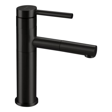 Deante BGE_N22M - ORA Basin Mixer with Pull-Out Sprayer, 22.9 cm, Black
