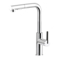 Deante BKM_073M - Sink tap with pull-out sprayer MOMI shiny chrome