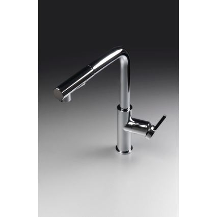 Deante BKM_073M - Sink tap with pull-out sprayer MOMI shiny chrome