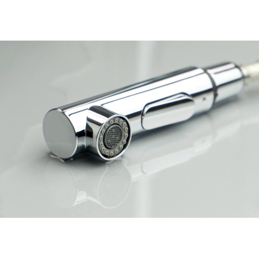 Deante BKM_073M - Sink tap with pull-out sprayer MOMI shiny chrome