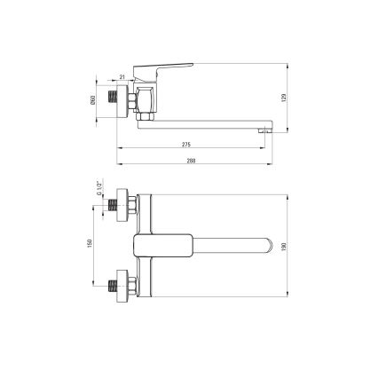 Deante BLO_080M - MARO Kitchen Sink Mixer, Polished Chrome