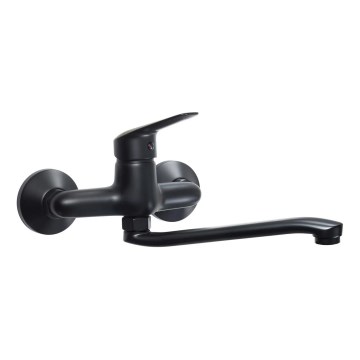 Deante BMO_N80M - BORO kitchen sink faucet, black