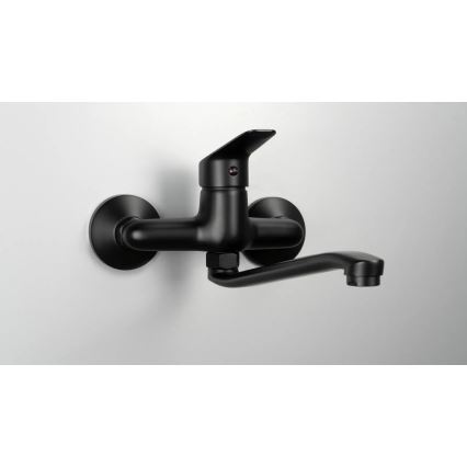 Deante BMO_N80M - BORO kitchen sink faucet, black