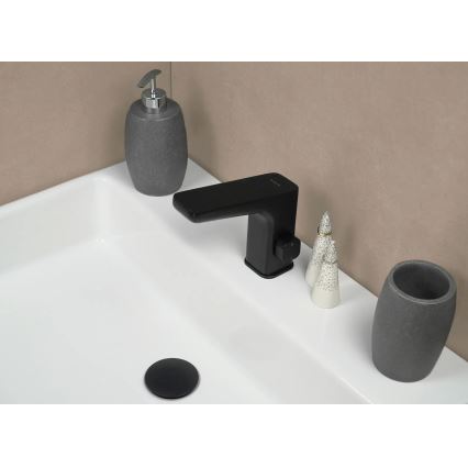 Deante BQH_N29R - Touchless basin tap with temperature regulation HIACYNT 4xAA black