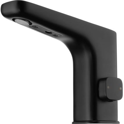 Deante BQH_N29R - Touchless basin tap with temperature regulation HIACYNT 4xAA black