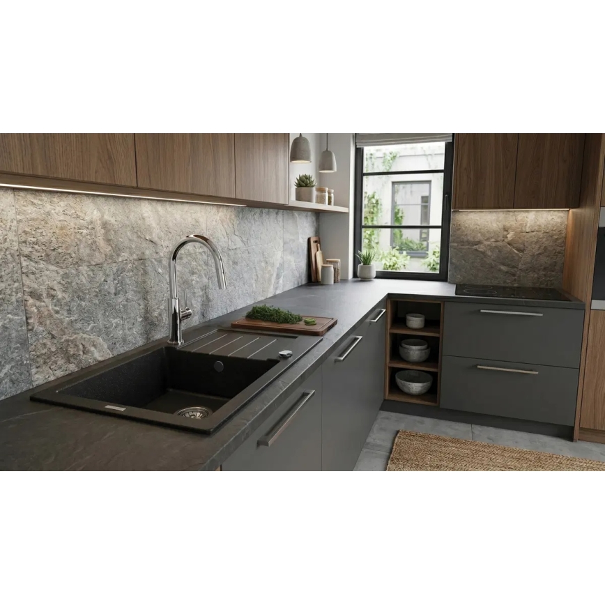 Deante BQJ_062M - EVORA Kitchen Sink Mixer, Polished Chrome