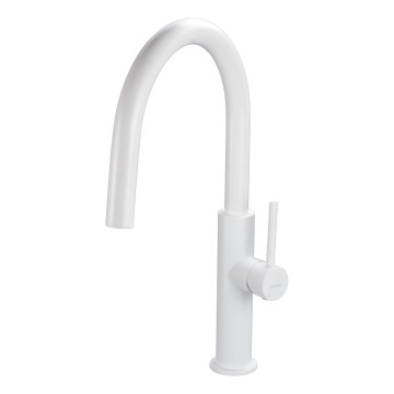 Deante BQJ_A62M - EVORA kitchen sink mixer, white